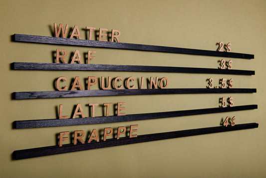 Acryl Rails for Wall Mounted Menu