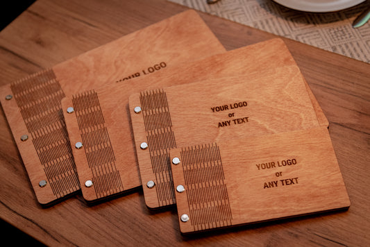 Restaurant Wooden Menu Cover