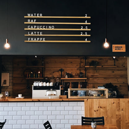 Wooden Message Board with Acrylic Numbers